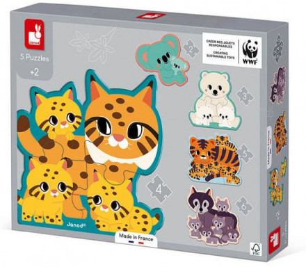 Puzzles évolutifs Animaux WWF de Janod